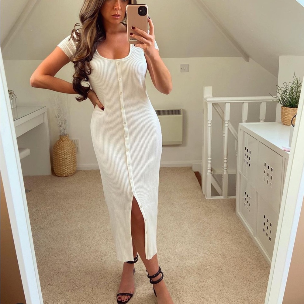 COPY - NWT Zara white Ribbed Dress